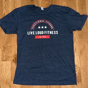 💰6 for $30💰Men’s CrossFit Shirt- Live Loud Fitness